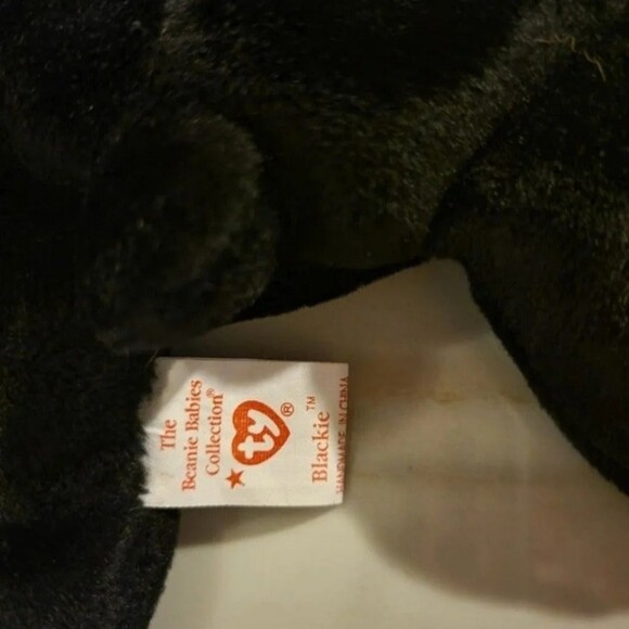 Ty Beanie Babies Blackie The Black Bear - Picture 4 of 4